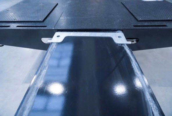 Sheem plates for the platform extension