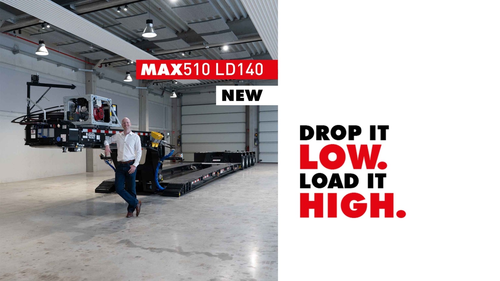 The MAX510 LD140 double drop trailer for the United States