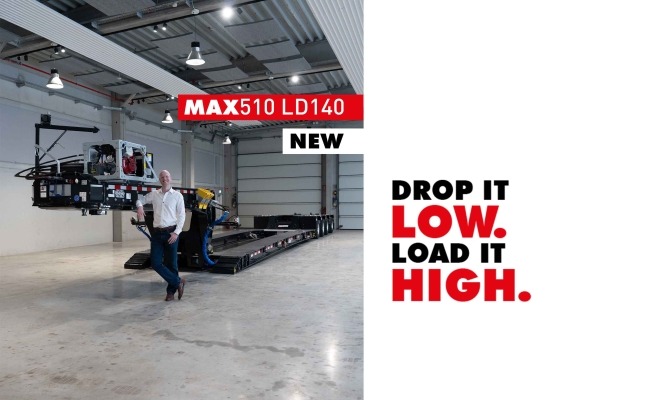 The MAX510 LD140 double drop trailer for the United States